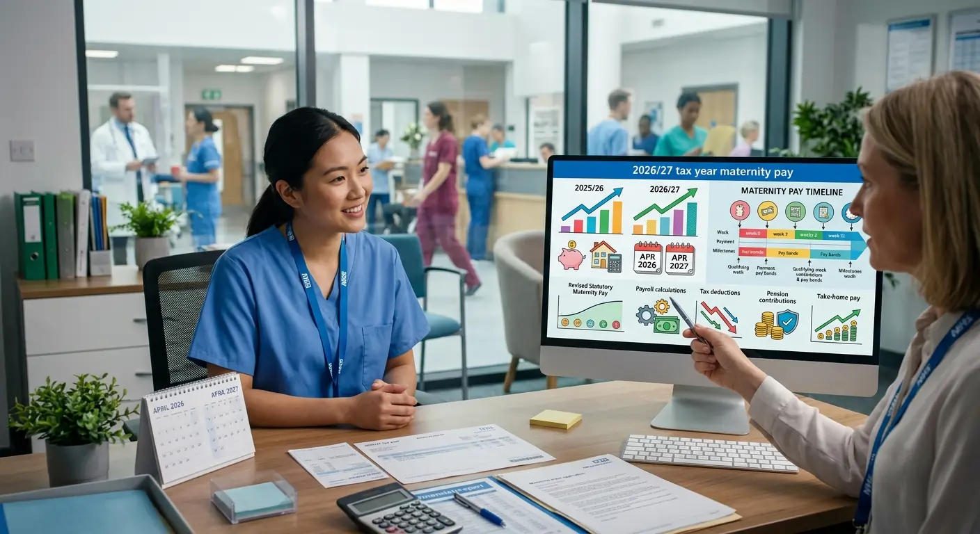 A summary of what changed for NHS maternity pay in the 2026/27 tax year.